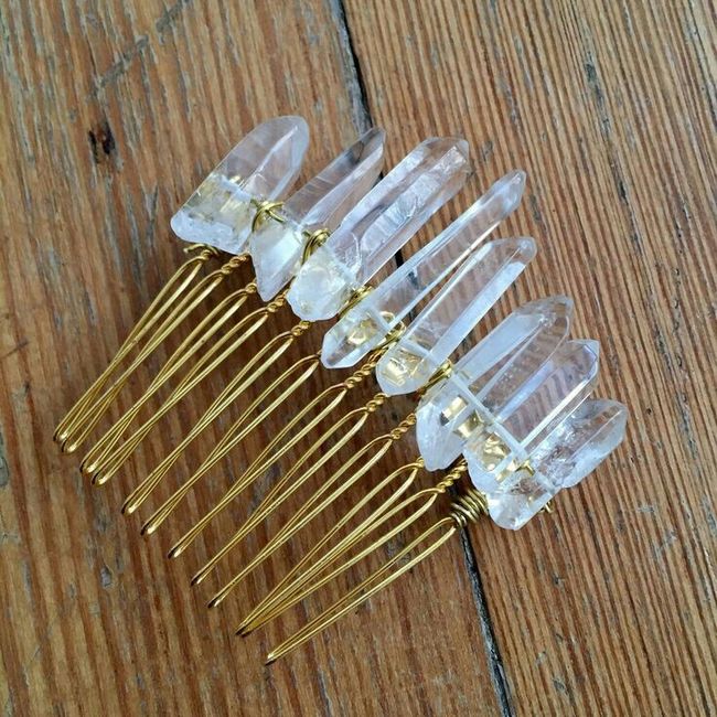 Coronas y broches de cuarzo - 10