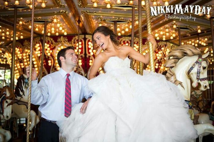 Trash the dress en parque de diversiones - 3