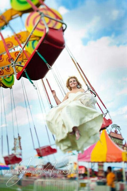 Trash the dress en parque de diversiones - 5