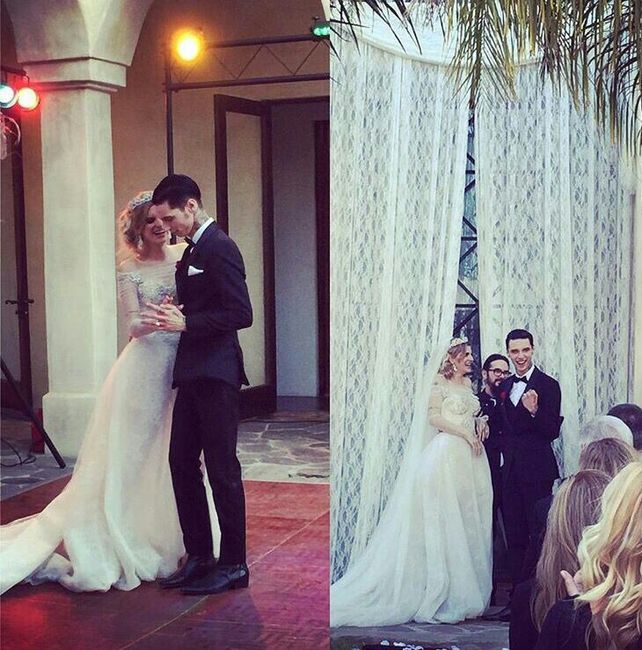 Boda de andy biersack 💜 - 4