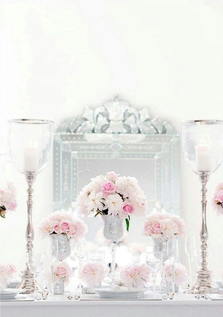 Combinaciones de colores en rosa y plata - 1