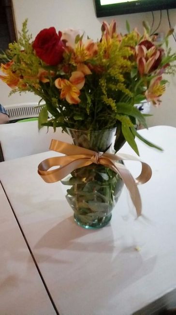 las flores que me regalo