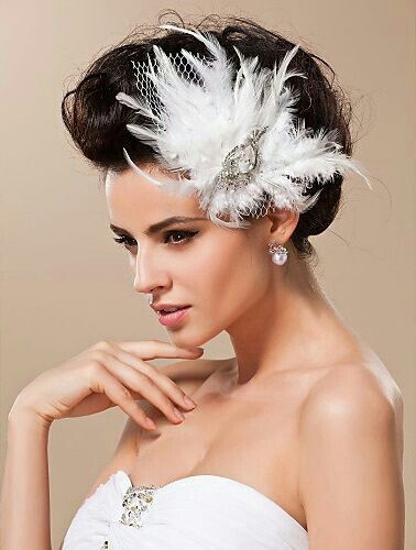 Tocado con plumas - 10