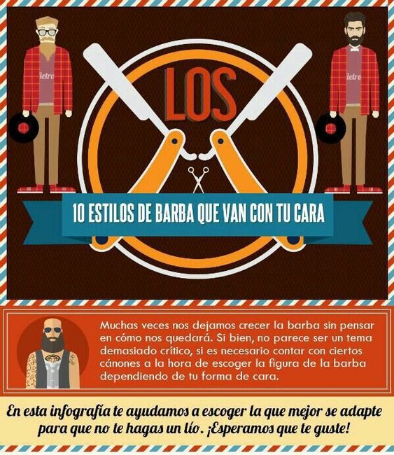Barba y estilos de peinados para los novios - 1