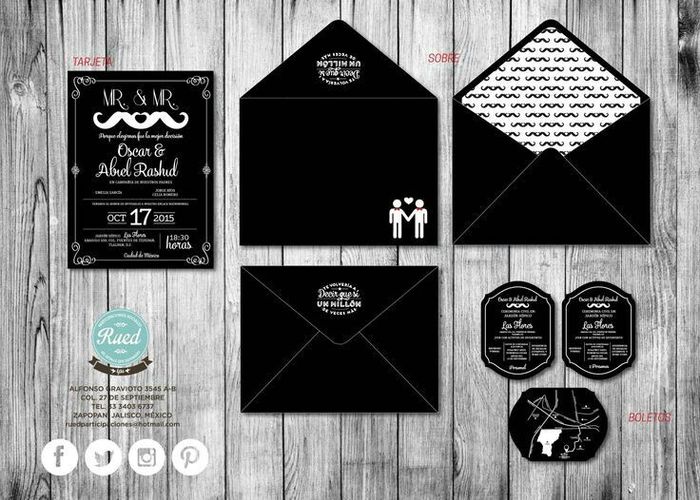 Selección de invitación boda gay 4