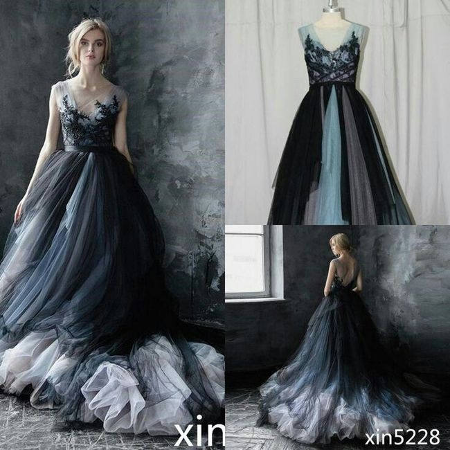  Vestidos de novia con aires goticos 💚 - 23