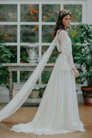  Vestidos con capa 💚 - 24