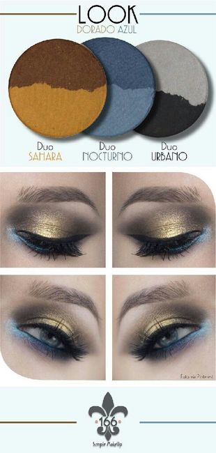 Maquillaje ojos azules 14