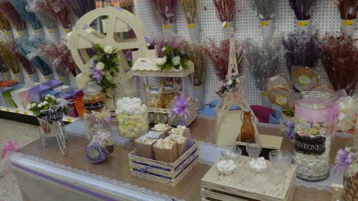 mesa de boda completa