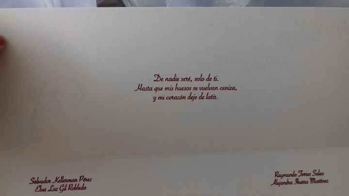  Ya tengo las invitaciones ♡ - 5