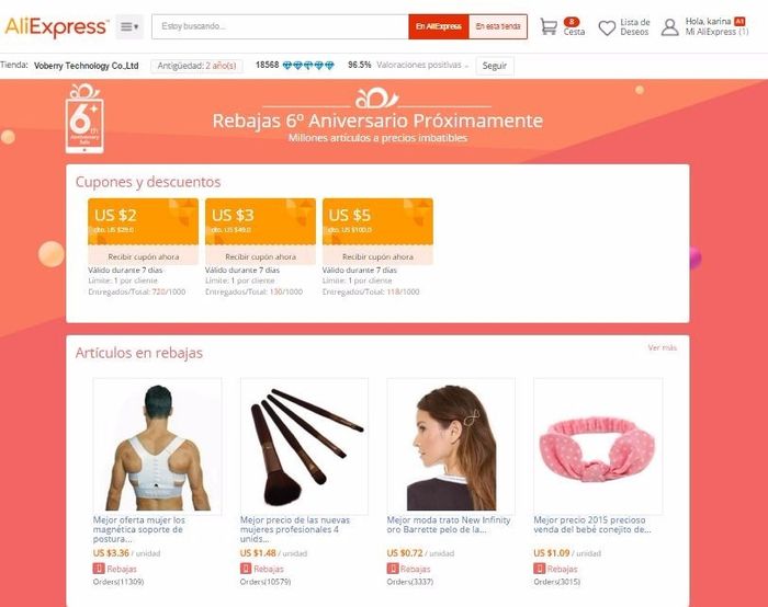 aliexpress tienda