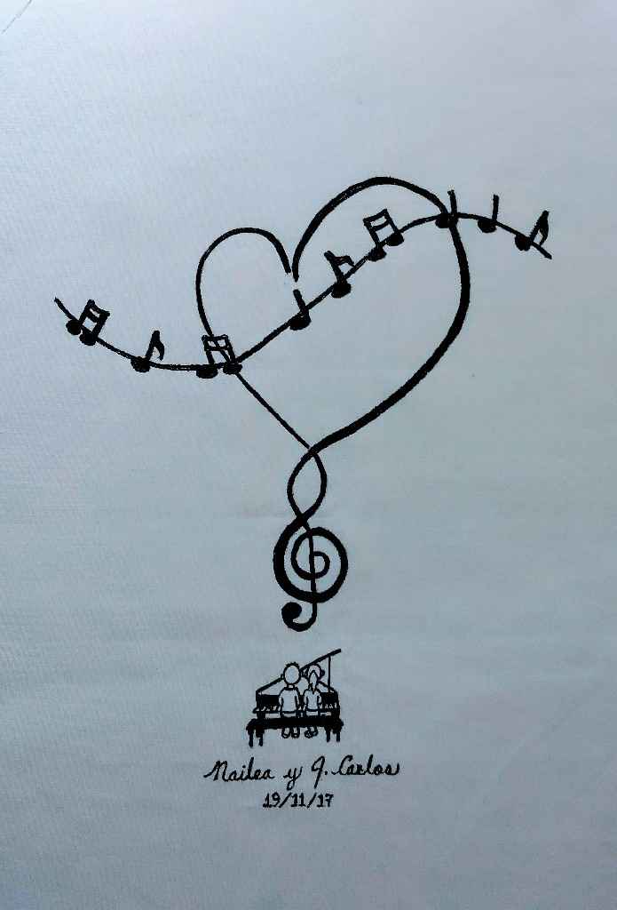  Regalo encantador, mi cuadro de firmas. - 1