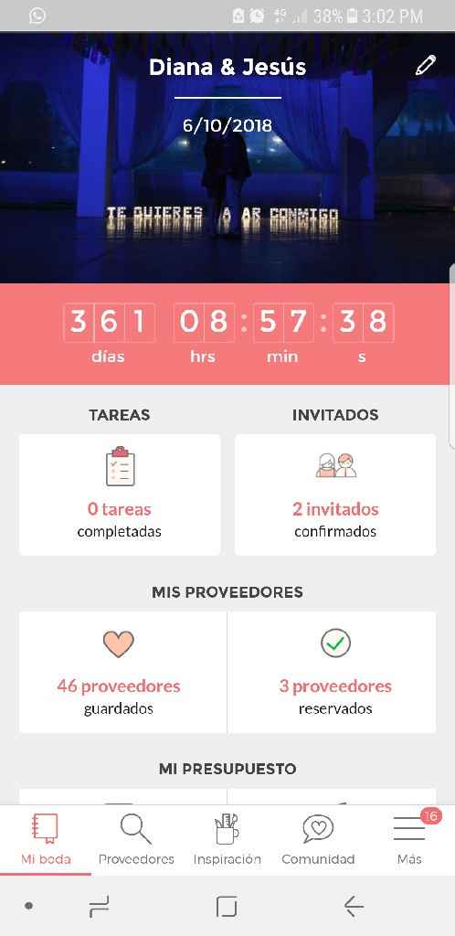 ¿Cuántos días faltan para tu día B? - 1