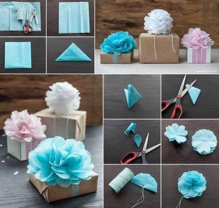 Flores de papel para decorar