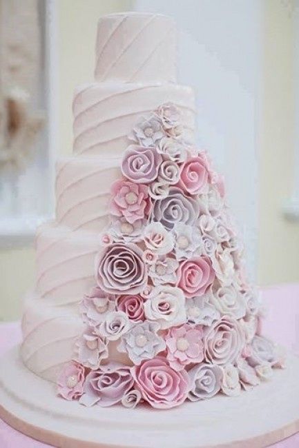 pastel floreado