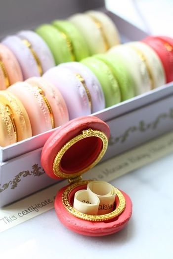 cajitas de macarrons
