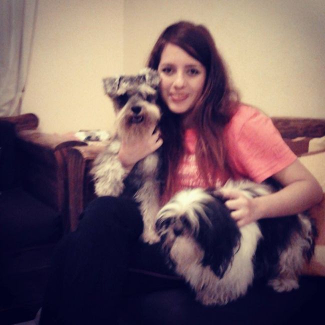 con mis bebes