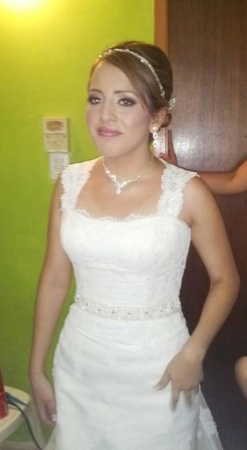 ya con el vestido