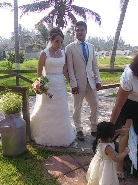 llegando a la recepcion