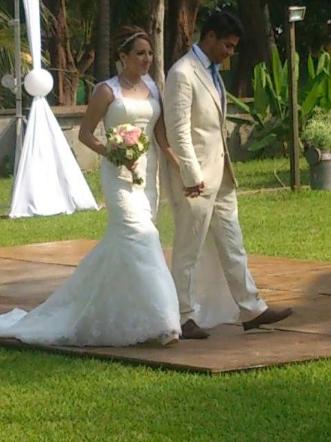 llegando a la recepcion