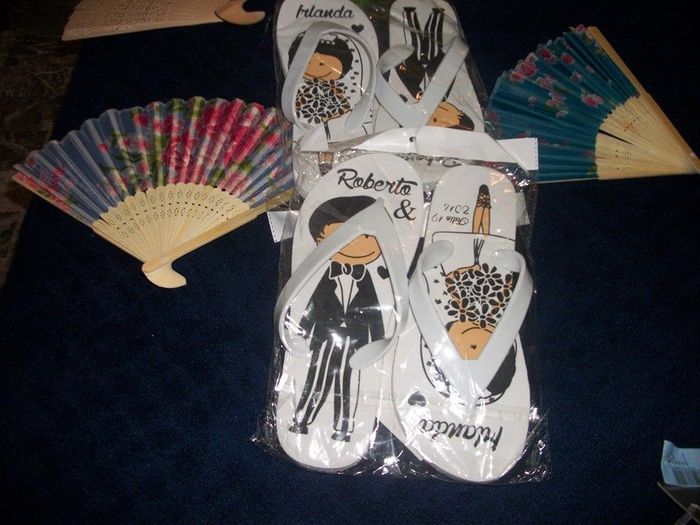 sandalias y abanicos