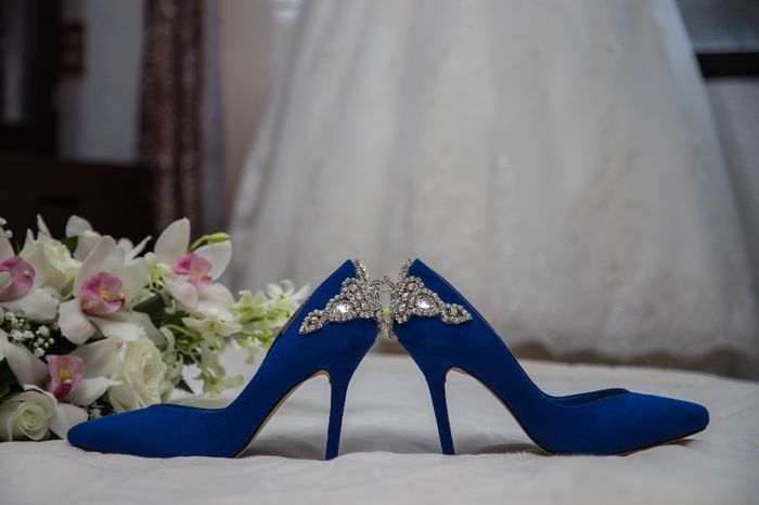 zapatos azules