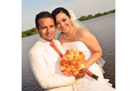 Los novios...