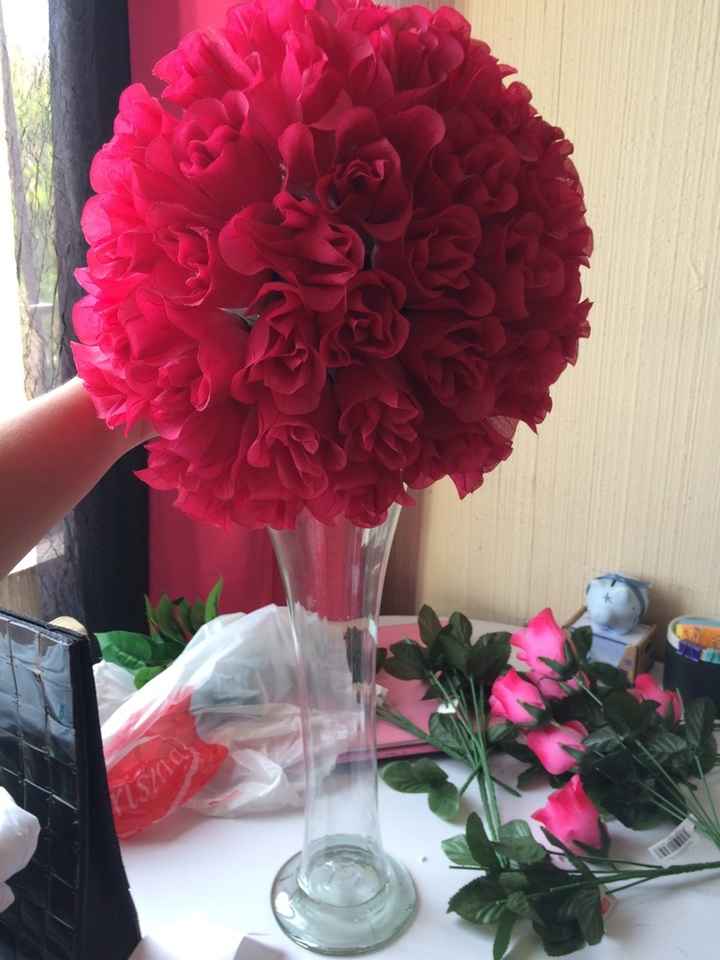 Mis centros de mesa dyi - 6