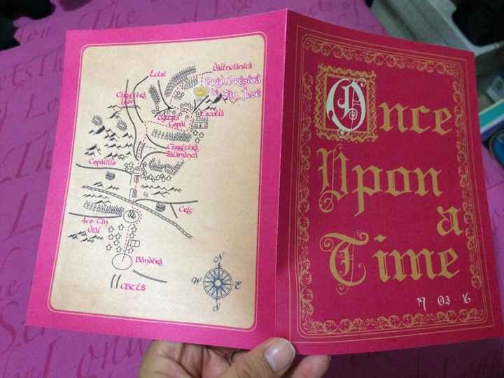 Croquis en las invitaciones