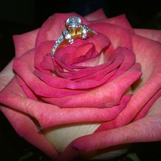 MI HERMOSO ANILLO DE COMPROMISO...