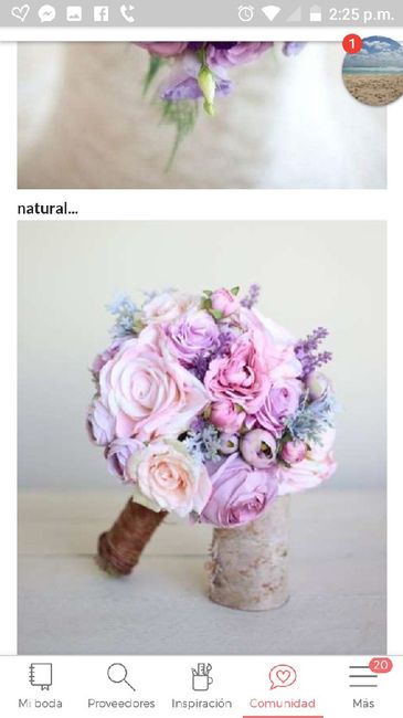 Ramos de novia en tonos lilas 15