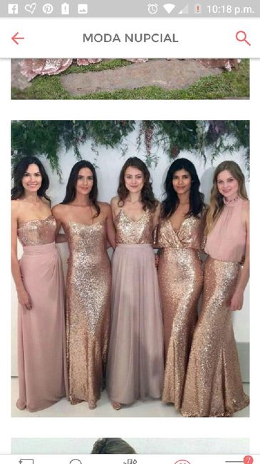 Vestidos bridesmaids, Rosè gold 💕🌹 24