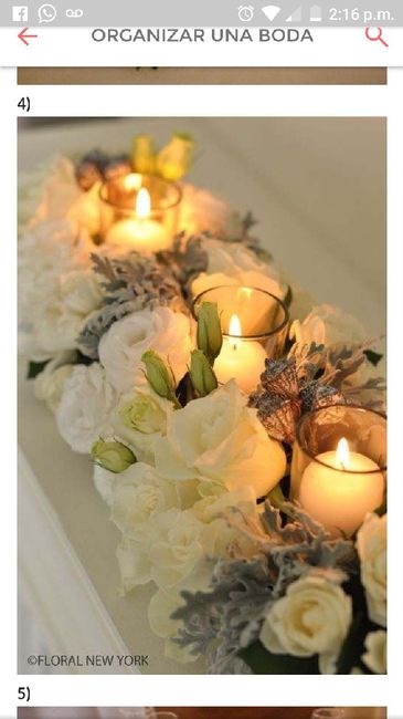 5 Centros de mesa con velas ¿Cuál usarías? - 1