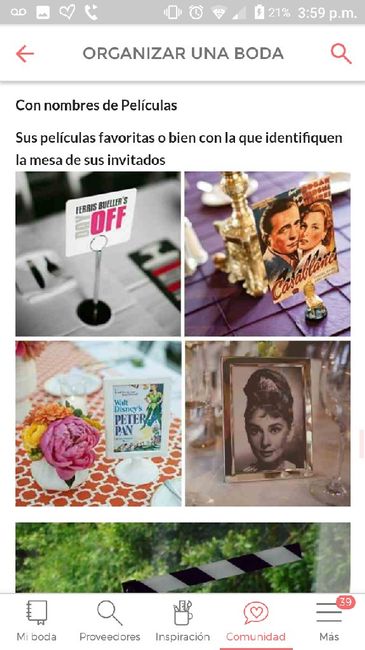 ideas para numerar las mesas de boda - 1