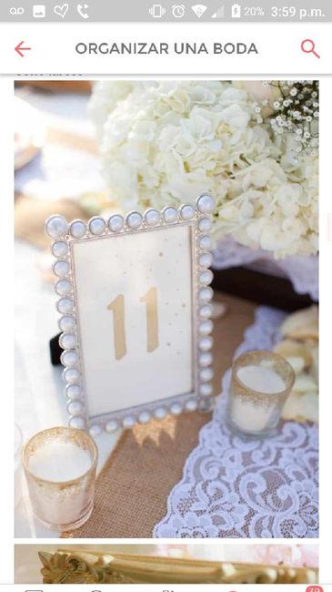 ideas para numerar las mesas de boda - 2