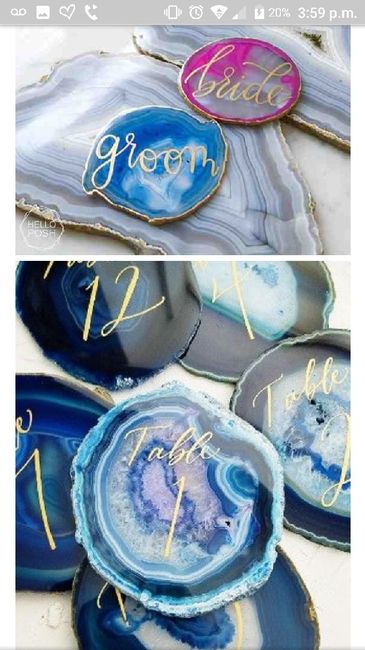 ideas para numerar las mesas de boda - 3