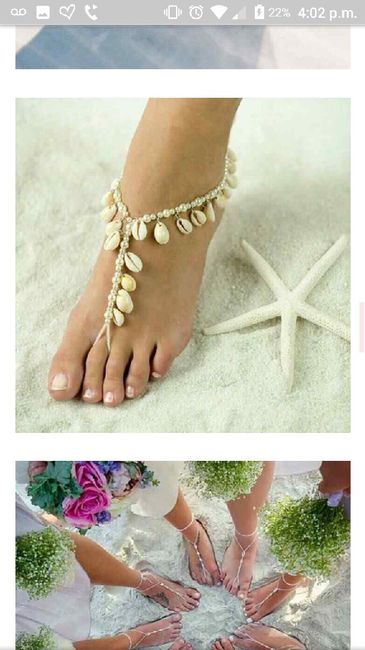 Tu boda en la playa:sandalias descalzas - 1