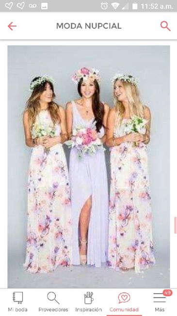 Damas de honor :llenas de flores - 2