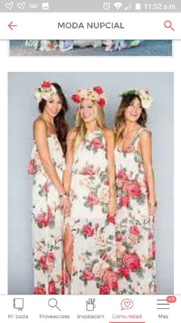 Damas de honor :llenas de flores - 3