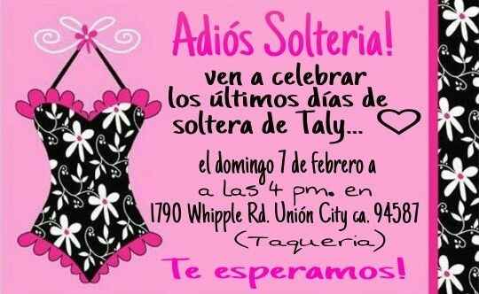 Quién diseño sus invitaciones de despedida de soltera??? - 1