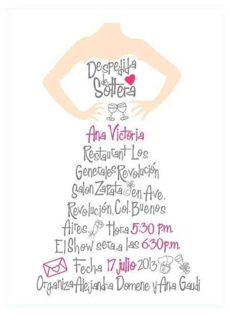 Quién diseño sus invitaciones de despedida de soltera??? - 5
