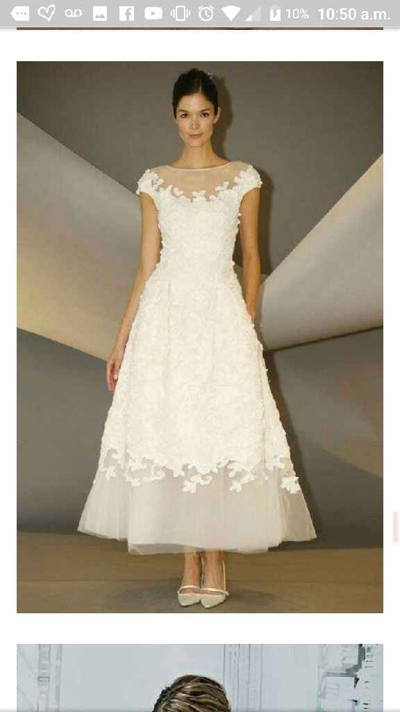 Vestidos👰hasta  los tobillos - 1
