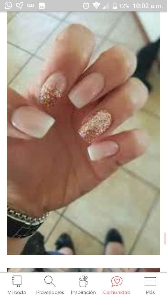 Uñas rose gold - 1