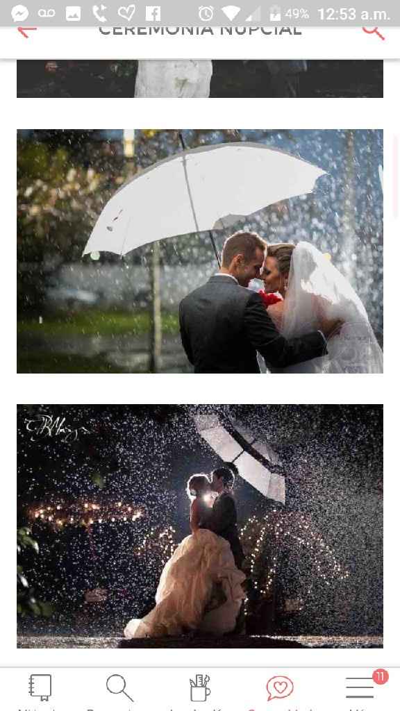 Inspiración: Lluvia en boda 🌂🌨☔️ - 1