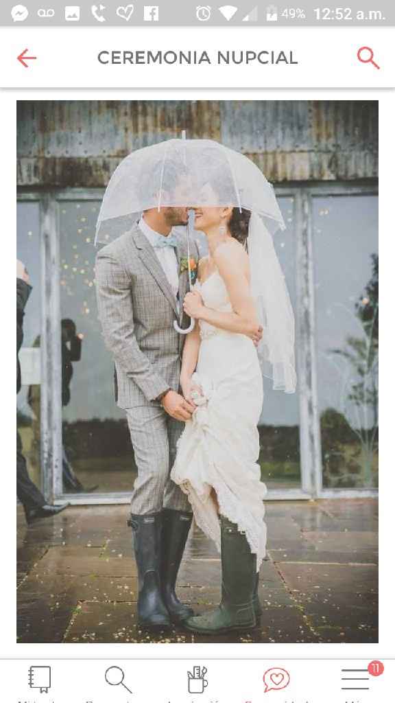 Inspiración: Lluvia en boda 🌂🌨☔️ - 2