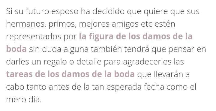 Qué regalar a los damos de honor - 2