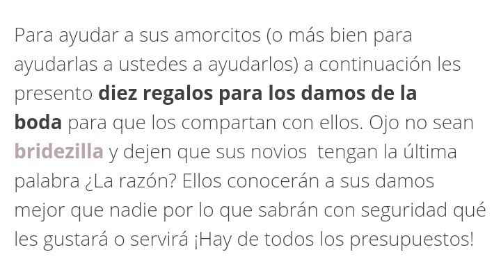 Qué regalar a los damos de honor - 3