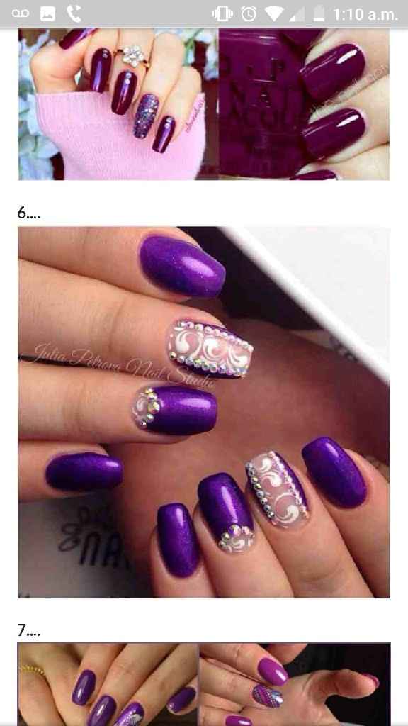 Ideas para manicure (color bugambilia) - 1