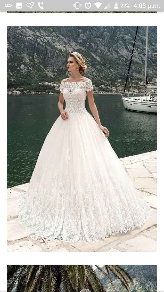 Vestido de novia corte princesa ❤ - 1