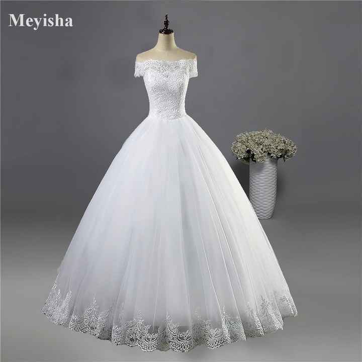 Vestido de novia corte princesa ❤ - 4